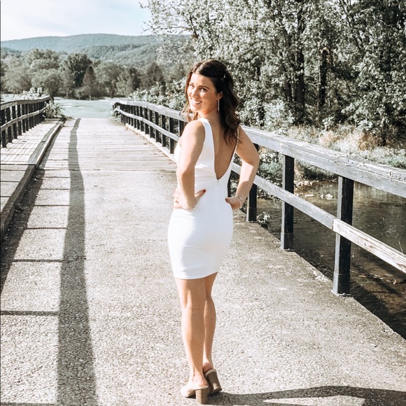 Lulus Coquina White Lace Bodycon Dress - Picture 6 of 7